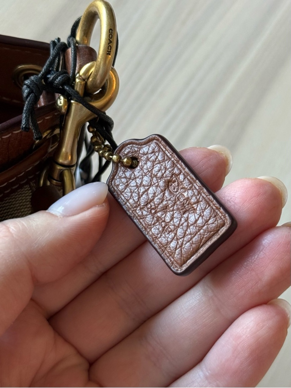 Coach x Disney Brown Mickey Canvas Bucket Bag - Picture 6 of 9